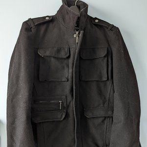 Black  Coat - Men - Small